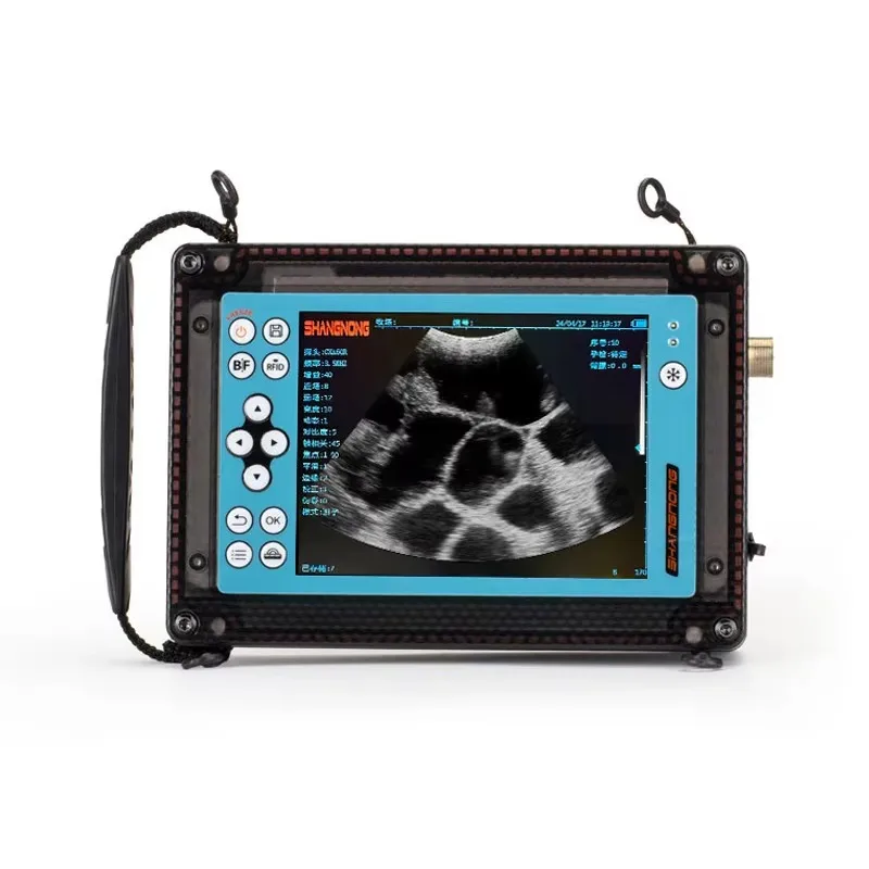 Double-waterproof Fully Digital Veterinary Ultrasound System 20-Color Imaging Pregnancy Testing Backfat Measurement for Animal