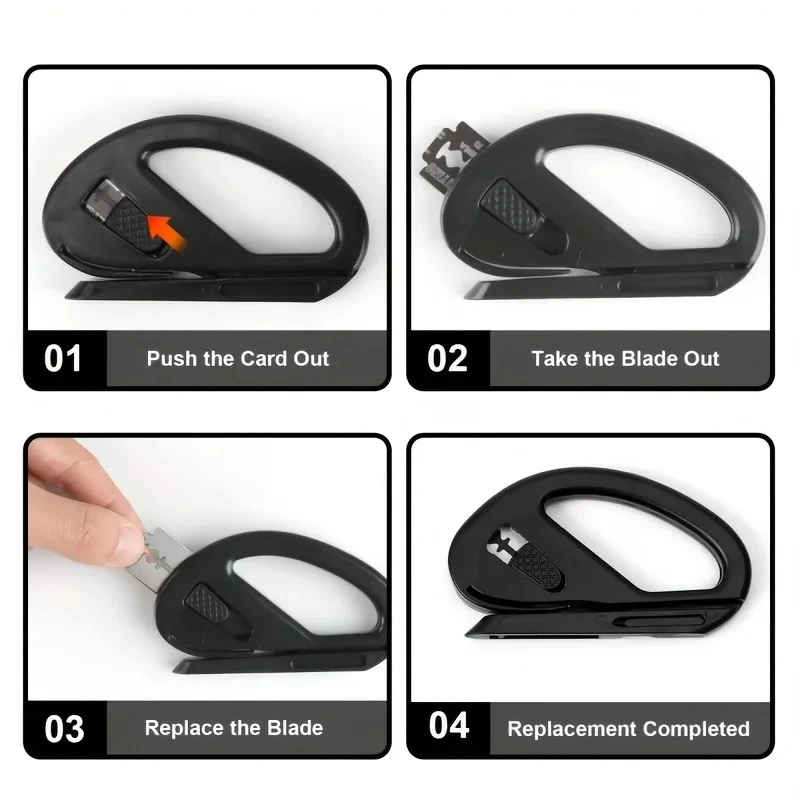 قاطعة ورق التغليف المحمولة سهلة الانزلاق مع تصميم شفرة آمنة، يمكن أن تحقق القطع والتغليف المثالي، مريحة وسريعة #5