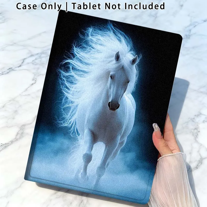 White Horse Design For Xiaomi Poco Redmi Pad 2 4 5 6 6S 7 7S SE Pro Ultra Max 14 11 8.8 11.2 12.5 Inch Tablet Case