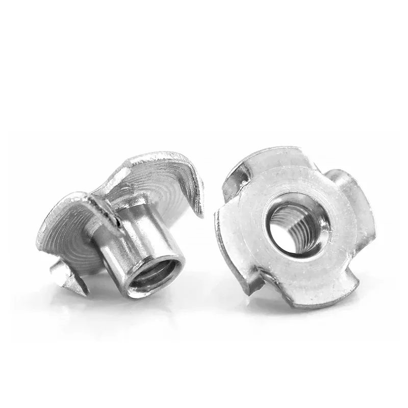 M4 M5 M6 M8 M10 1/4-20 5/16 3/8 304 Edelstahl Vierklauenmutter Lautsprecher T-Mutter Blind-Einsteckmutter Möbelbeschlag – Detail 4