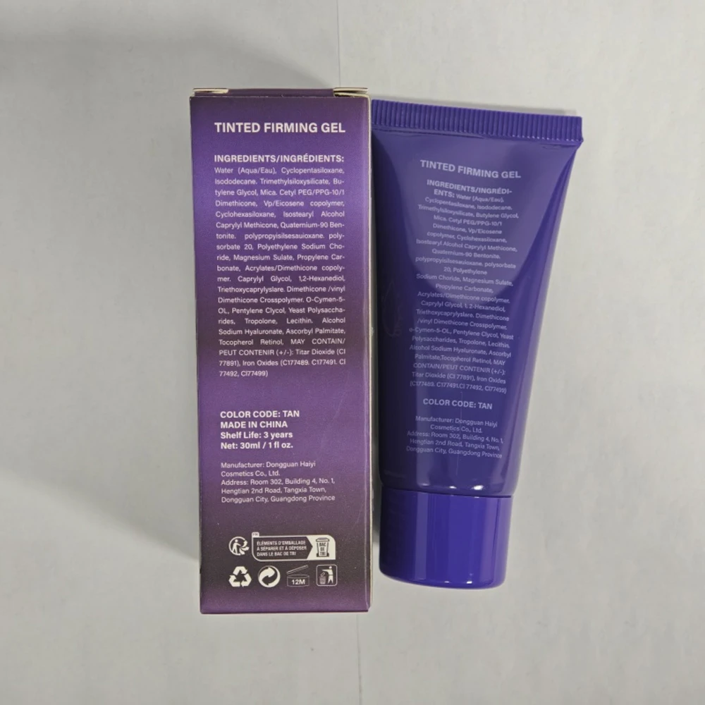 Magic 60-seconden getinte verstevigende gezichtsgel Facial Instant Lift & Tone Cream 3 tinten (licht/medium/bruin) 30 ml Vegan Face Foundation