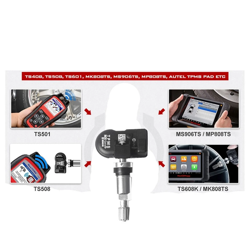 Programmable MX Sensor 315MHZ+433Mhz Universal 2 In 1 Tire Pressure Monitoring System TPMS Tool-Program For-AUTEL