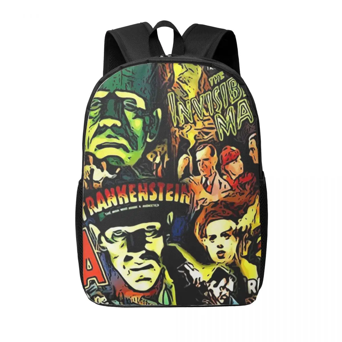 ホラーカルトユニバーサルモンスター映画フェイスマスク女性バックパックランドセル子供スクールバッグ携帯性リュックサックショルダーバッグ