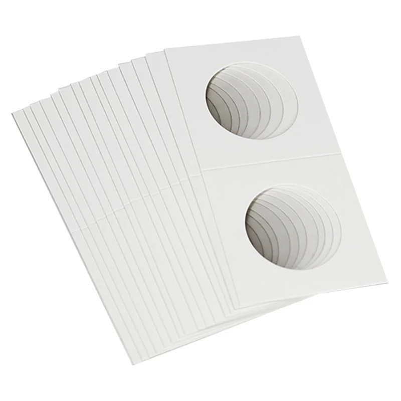 EDT-150 шт. квадратные картонные держатели для монет, принадлежности для монет, коллекция альбомов для монет, маяк, штамп, держатели для монет, чехол