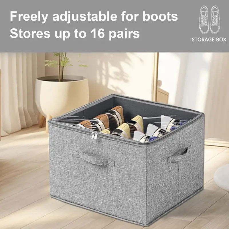 

Shoe storage box Dustproof large-capacity Sneaker Cabinet Moisture-proof Organizer Shoe for Home Supplies Blankets Boots