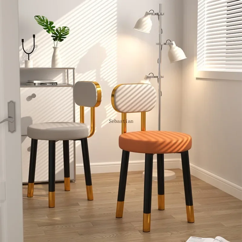 

Household backrest, soft bag, light luxury restaurant, modern and minimalist bedroom, dressing table, makeup chair