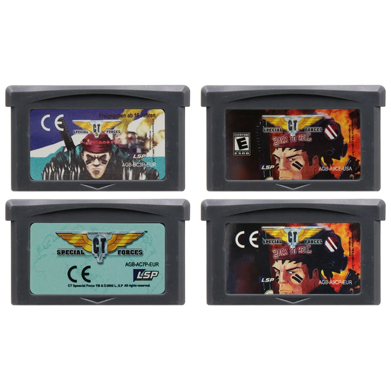 

GBA Game Cartridge CT Special Forces Series 32 Bit Video Games Console Card