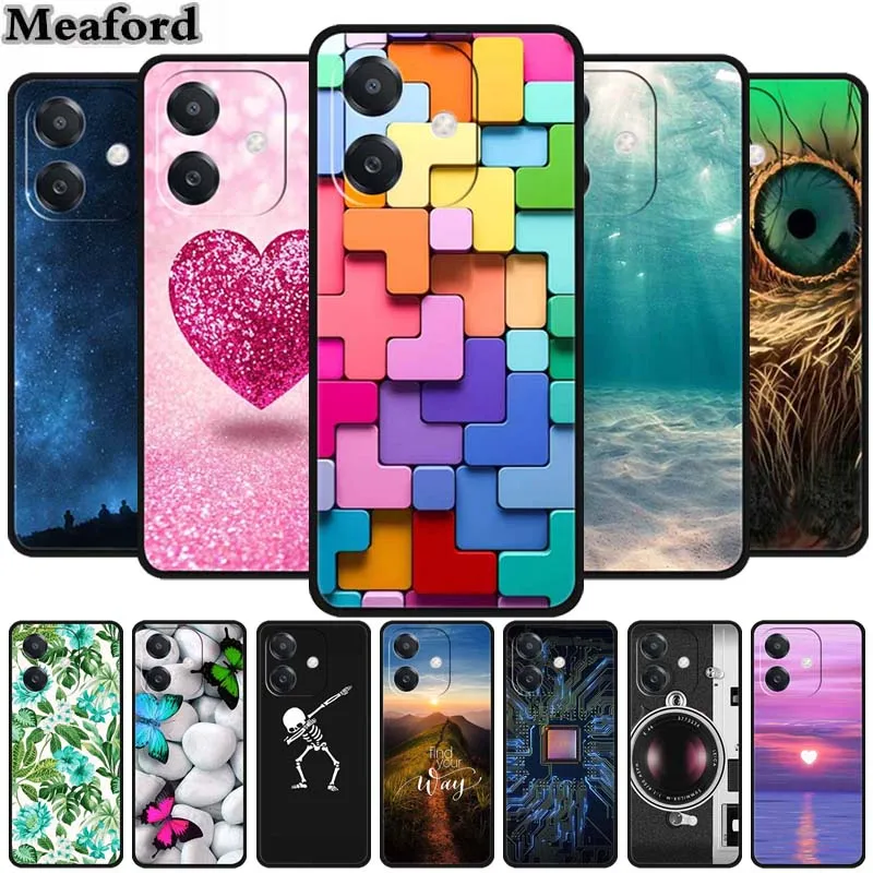 For Oppo A3 A3X 4G 5G 2024 Case Luxury TPU Soft Silicone Phone Cases for OPPOA3X OPPOA3 Protective Wolf Back Cover Lovely Funda