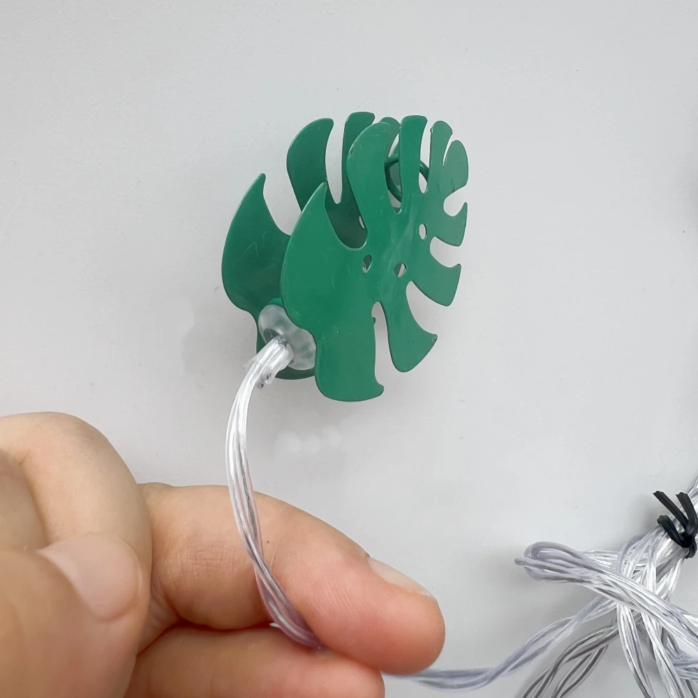 LED String Lights Christmas Decoration Turtle Leaf 2 Meter 10LED Battery Box For Birthday Wedding Party Home Dec Gift Warm White