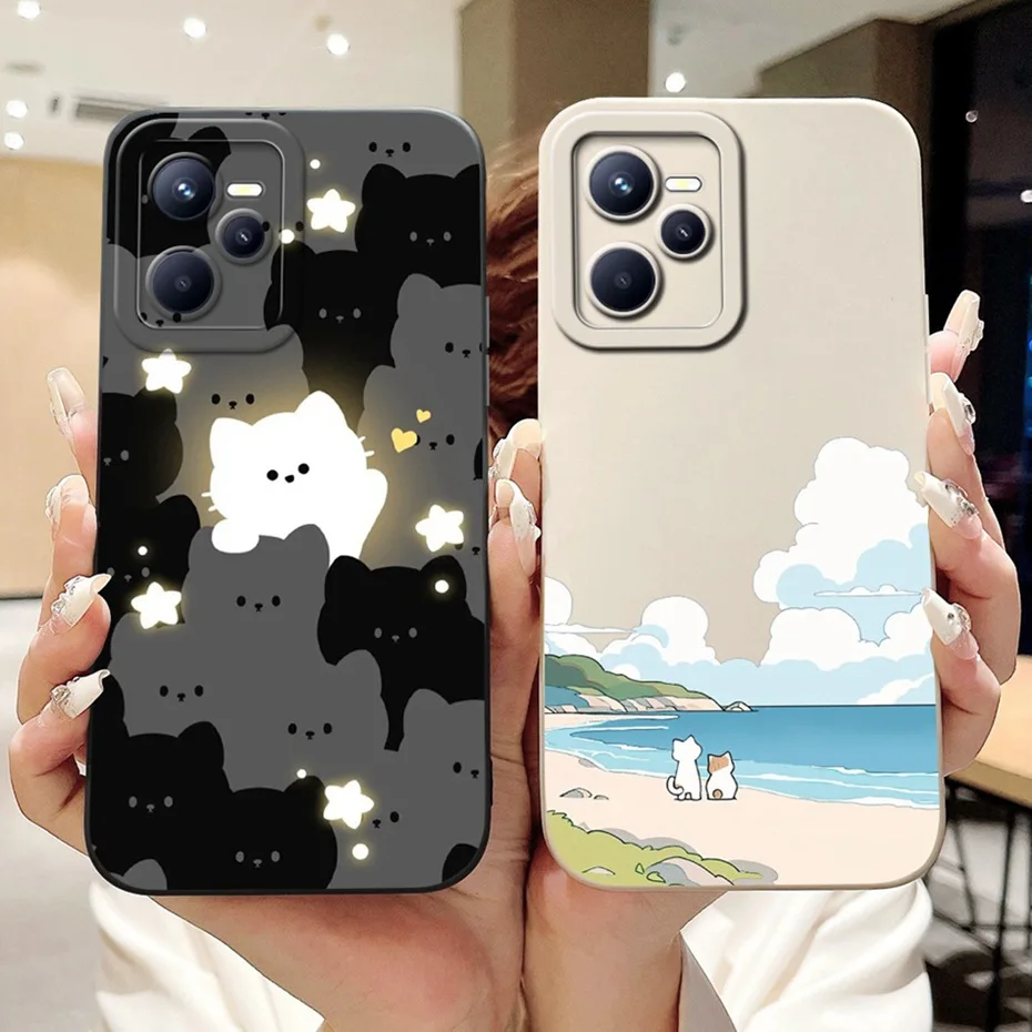 Lens Protective Case For Realme C35 Fashion Pattern Soft Silicone Back Cover For RealmeC35 C 35 4G RMX3511 Phone Cases - view 2