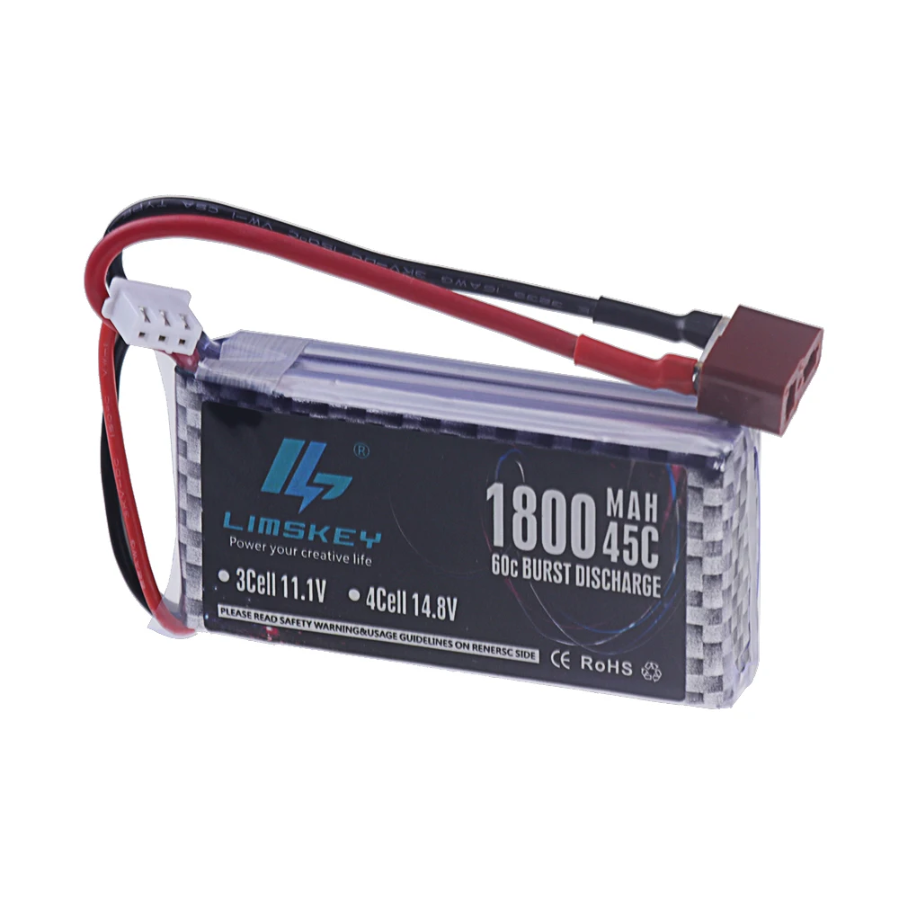 2S LiPo Battery 7.4V 1500mAh 1800mah 45C RC Toys Rechargeable Batteries For RC Helicopter Airplane Car Boat Quadrotor Drone