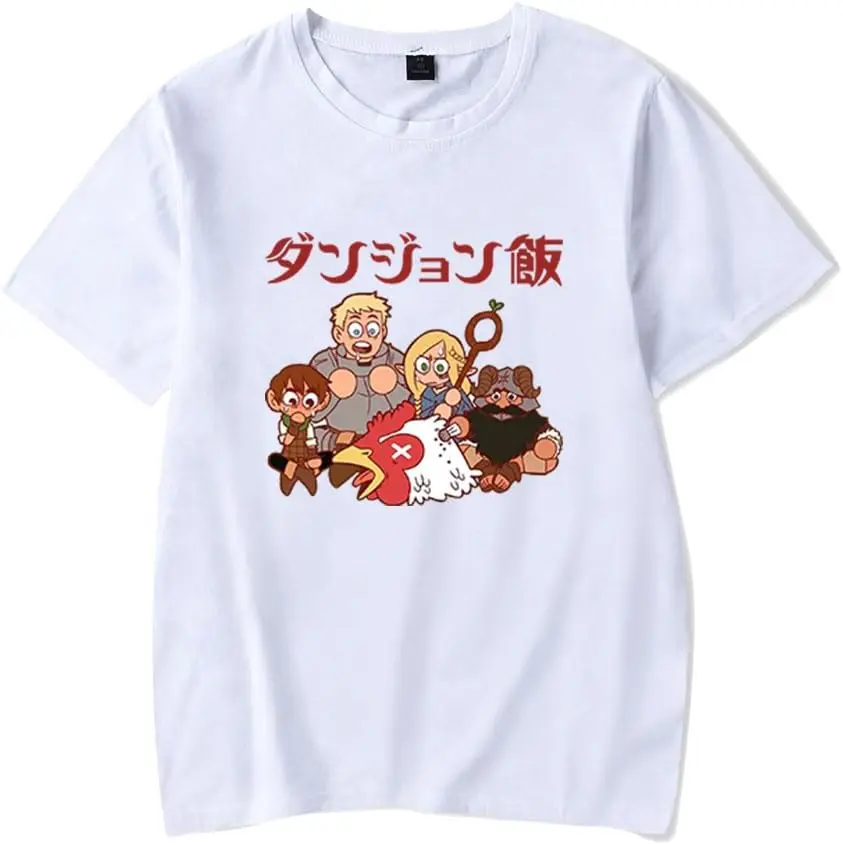 

Delicious in Dungeon T-Shirt Merch Anime Casual Short Sleeved T Shirt Unisex Tee