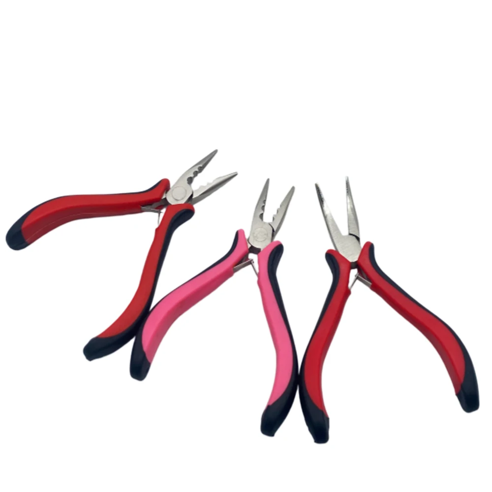 Tape Hair Extension Pliers Tool Kit Tweezers for Hair Extensions Nanoring Steel Hair Extension Pliers Set for Hair Extensions