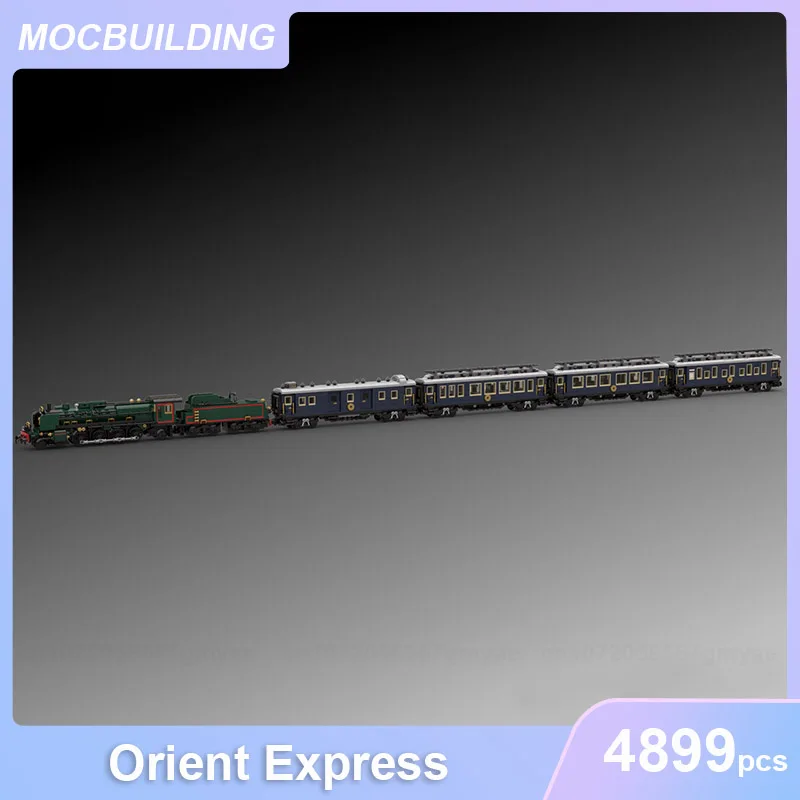 EST Serie 13 Orient Express & Shunter Locomotive Model MOC Building Blocks DIY Assemble Bricks Transportation Display Toys Gifts