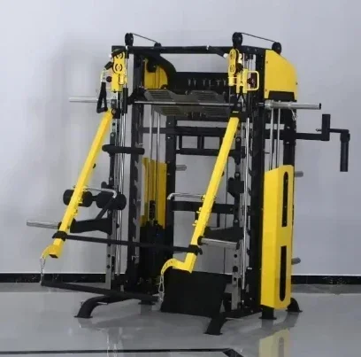 

Multi Gym All in One Gym Machine Multi Functional Smith Machine Cable Crossover Power Squat Rack Multi Functional Smith Machine