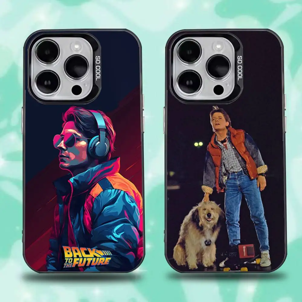 

Movie Back To The Future Phone Case For iPhone 16,15,14,13,12,11,Pro,Max,Plus,Mini,XS,SE Anti Fall Black Matte Hard Bumper