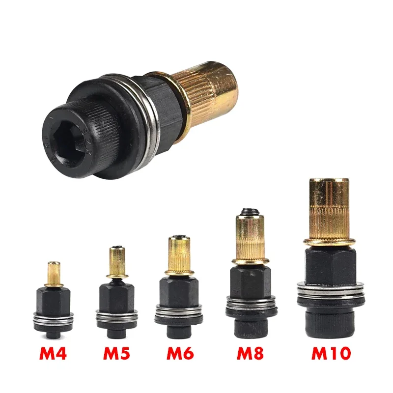 21pcs+1pc Hand Rivet Nut Manual Riveter nut Tool Accessory for Nuts M3 M4 M5 M6 M8 M10 M12 Simple installation