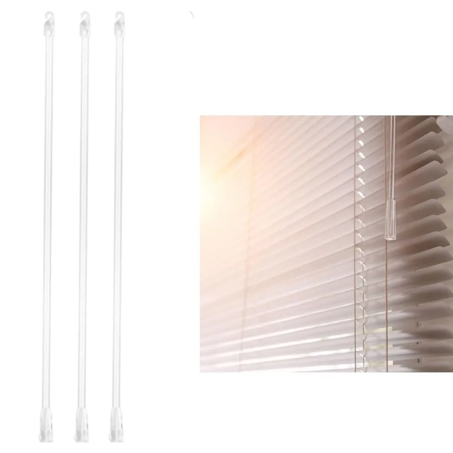 

17 Inches Blind Wand3 Pieces Blind Rods Plastic Blinds Opener Blinds Turner Rod Replacement Curtain Opener Stick Replacement Pa