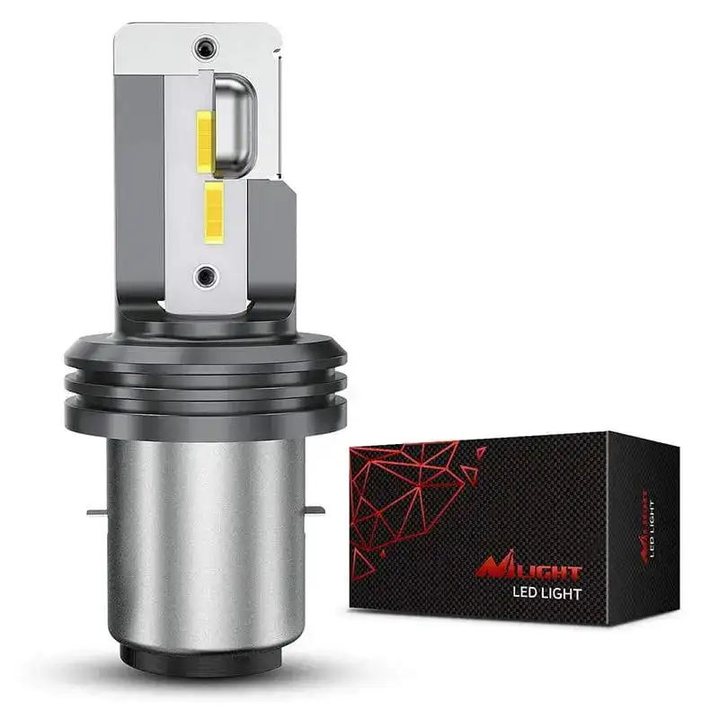 

Nilight NIXMEN BA20d H6 LED Motorcycle Headlight Hi/Lo Beam S2 Conversion Kit Motorbike AC/DC 9-60V CSP 6000K (20036H)