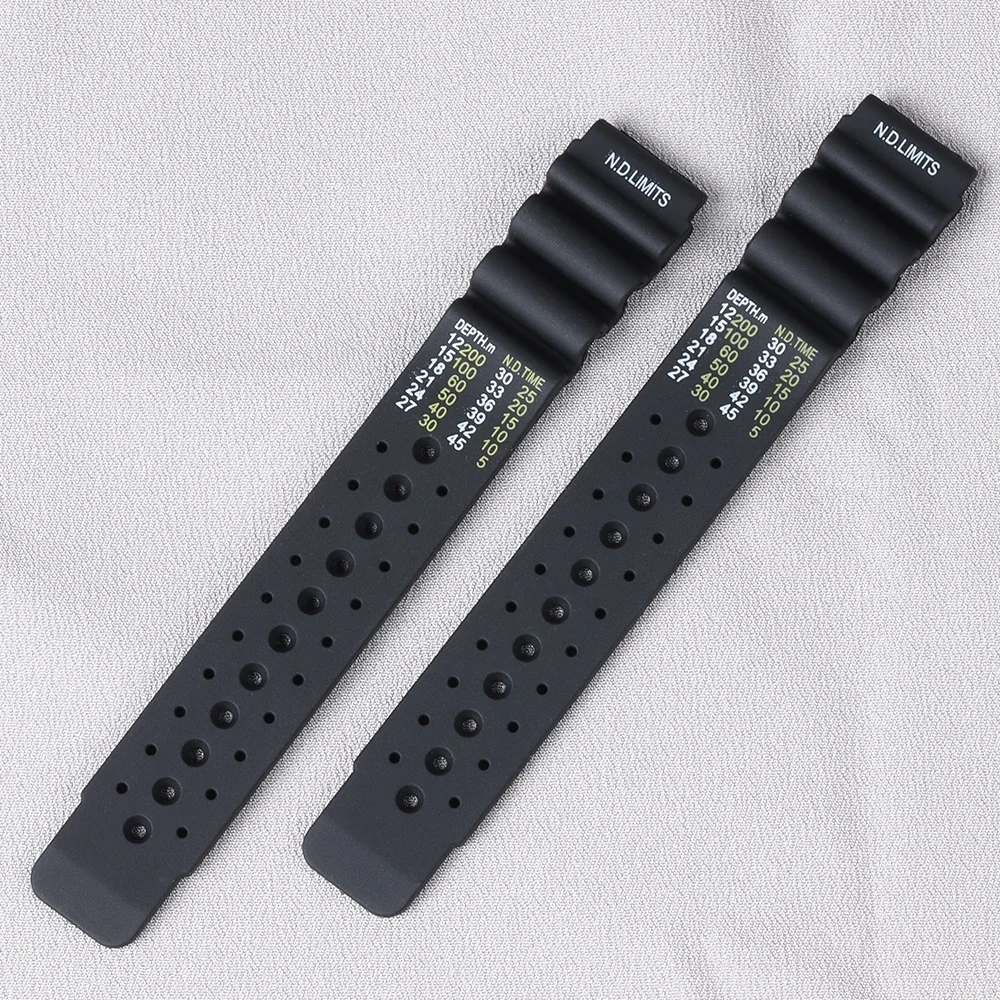 ND Limits Rubber Bracelet for Rolex Water Ghost Waterproof Watchband for Seiko High Quality 20 22 24mm Straps Watch Accessories
