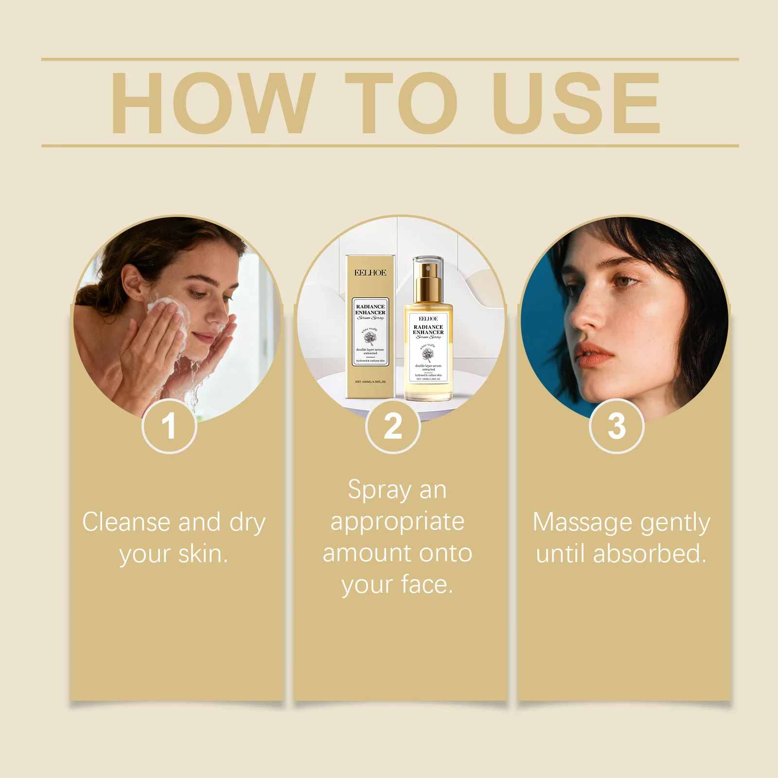 مصل الوجه الأبيض الكمأة 100 مللي مصل ترطيب ترطيب اشراق لإصلاح البشرة الجافة كريم التجاعيد المضاد للشيخوخة طقم هدايا #5