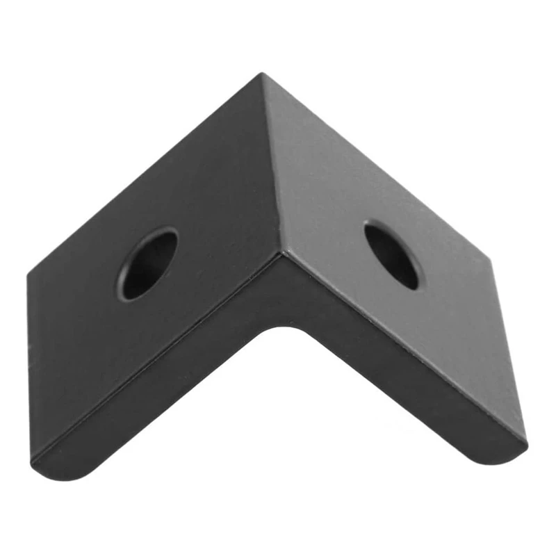 4Pcs L Corner Bracket, Connector Corner Angle Bracket Connection Joint For Aluminum Profile(Black 4040)