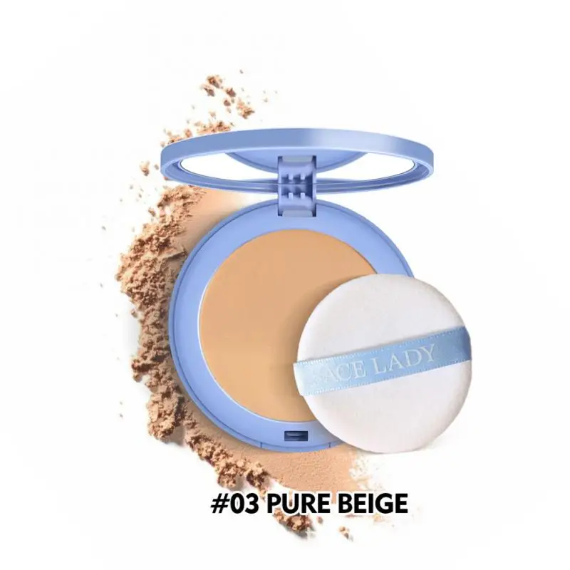 Sace Lady Face Setting Poeder Volledige Dekking Kussen Geperst Poeder Langdurige Waterdichte Concealer Make-Up Cosmetica Make-Up