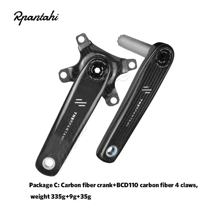 RPANTAHI carbon fiber crank 24mm titaniumlegering as EASTON interface lichtgewicht crank 150/155/160/165/167.5/170mm lengte