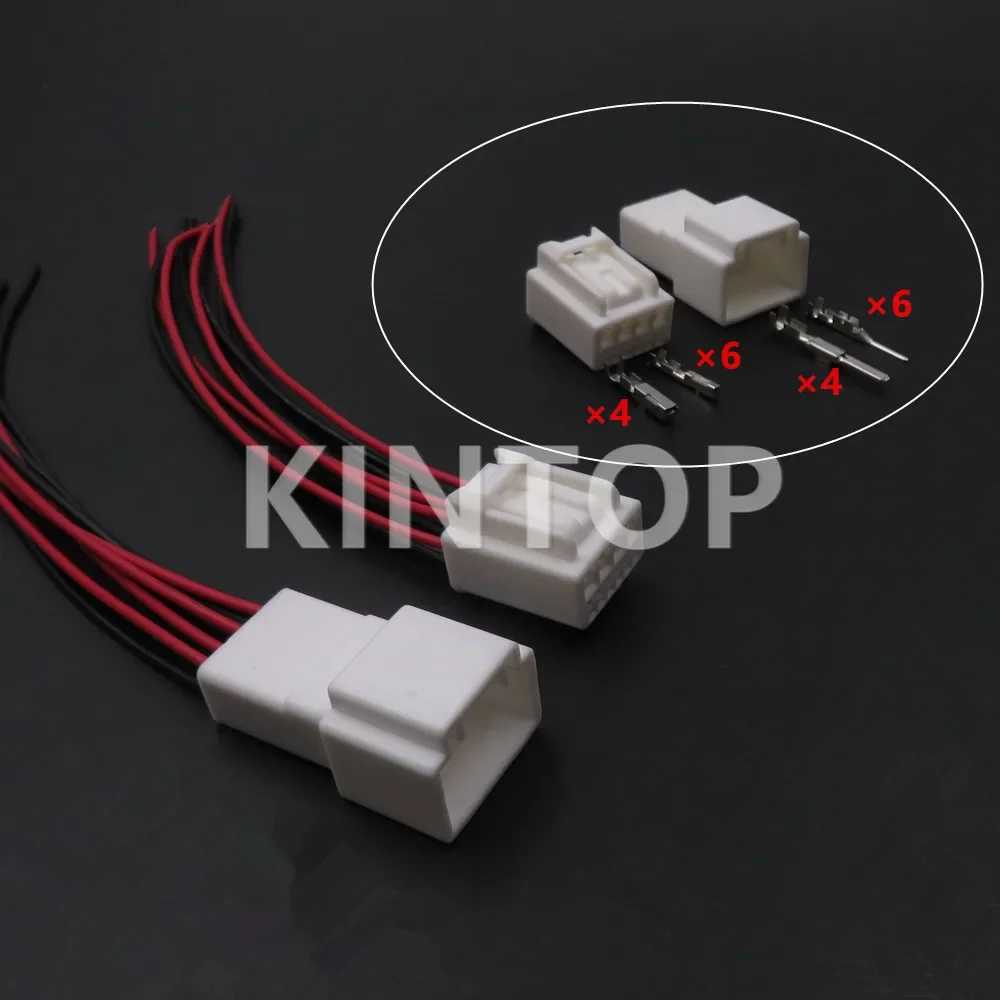 1 Set 10 Pins 1.2 2.2 Series 7283-1556 AC Assembly Auto Lifter Motor Cable Harness Male Connector Female Socket Composite Plug