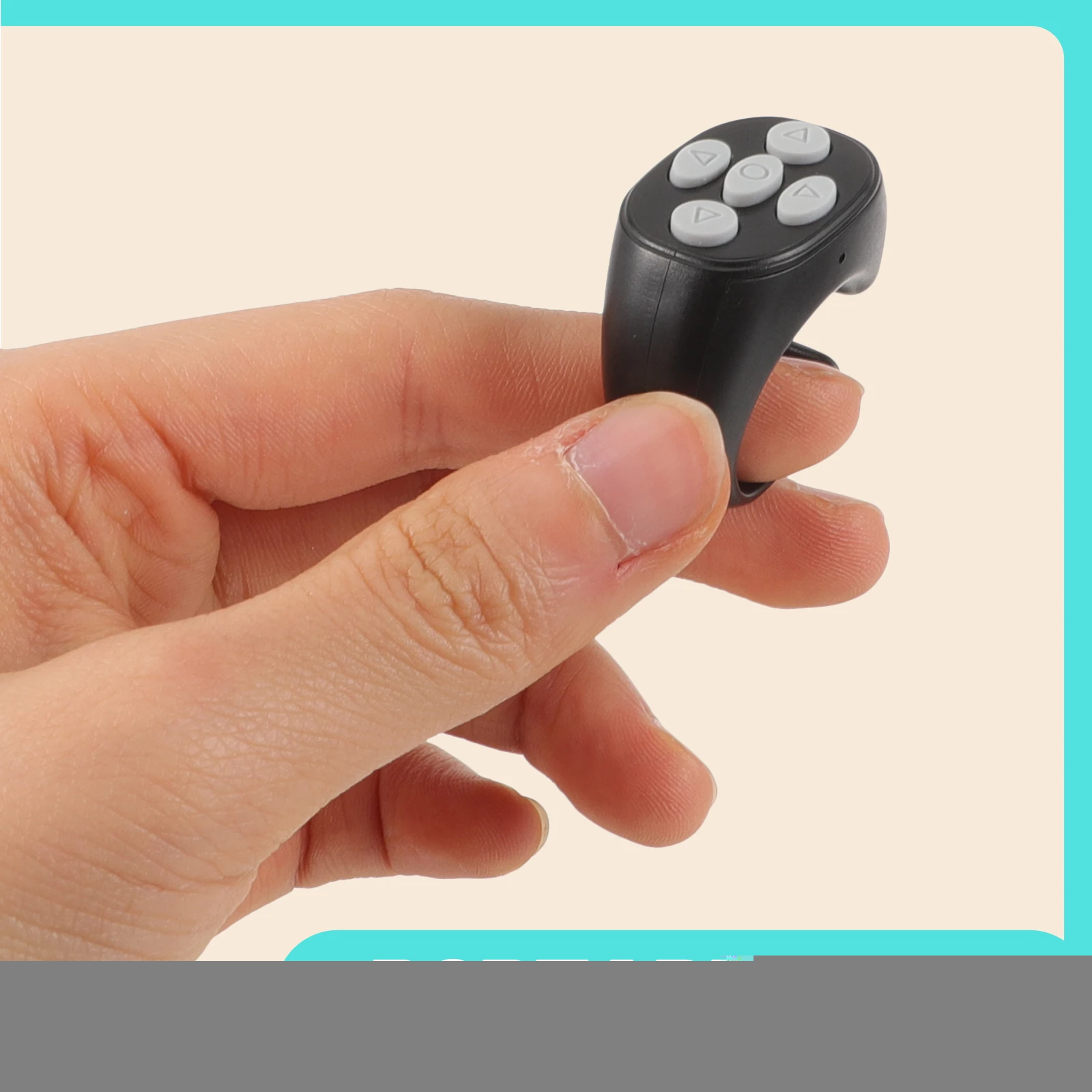 

Wireless Remote Control Ring for Phone Scrolling Camera Shutter Compatible Tablet Long Life