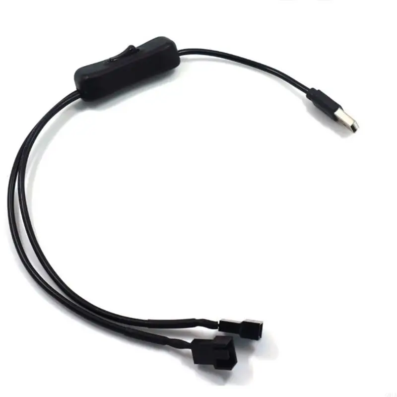 G8TA 40CM / 15.75N INSB a 3 pinos / 4 pinos PWM 5V adaptador mangas USB com mangas USB, com alternância liga / preto