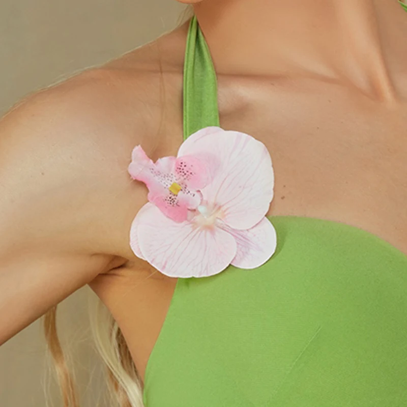 5 cores flores acessórios de dança latina feminino roupas de dança latina ornamento prática desempenho traje flor clipe dnv23941