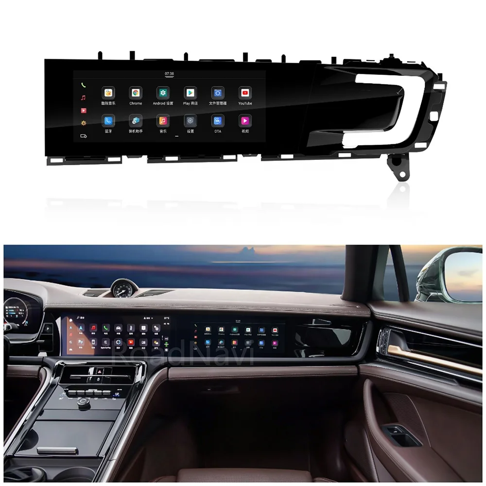 10,9-дюймовый автомобильный радиоприемник второй пилот, пассажирский развлекательный экран с Carplay для Porsche Panamera 2024