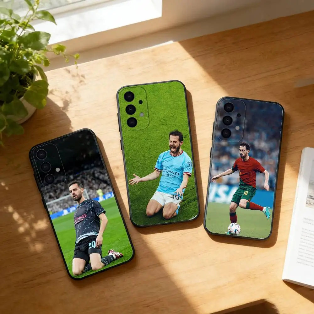 B-Bernardo Silva Phone Case For Samsung S25,24,23,22,30,21,10,9,Ultra,Plus,Lite Soft Black Case