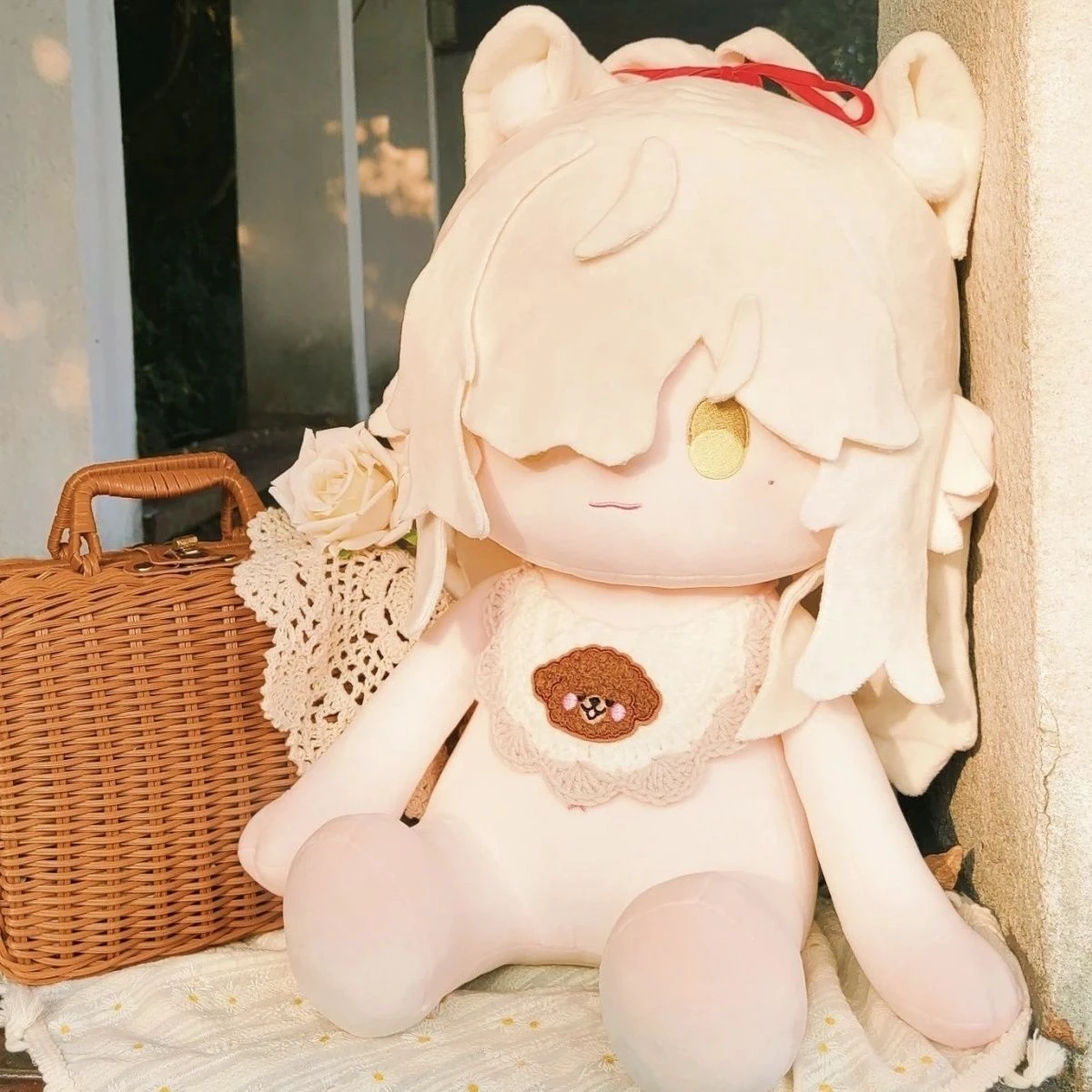 

Honkai: Star Rail Jing Yuan Cosplay Decorations Adorable Delicacy Felt Cotton Doll Wool Naked Baby Nap Maumet Furry Puppet Anime