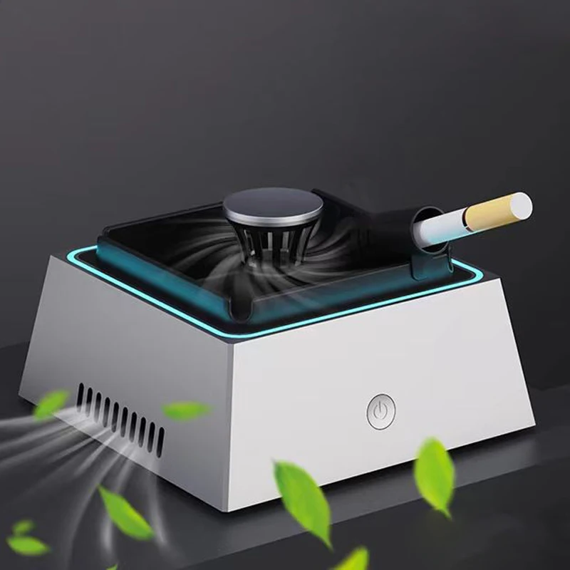 Household Intelligent Purifier Ashtray Desktop Multifunctional Aromatherapy Ashtray Smokeless Cigarette Puff Anti Odor Purifier