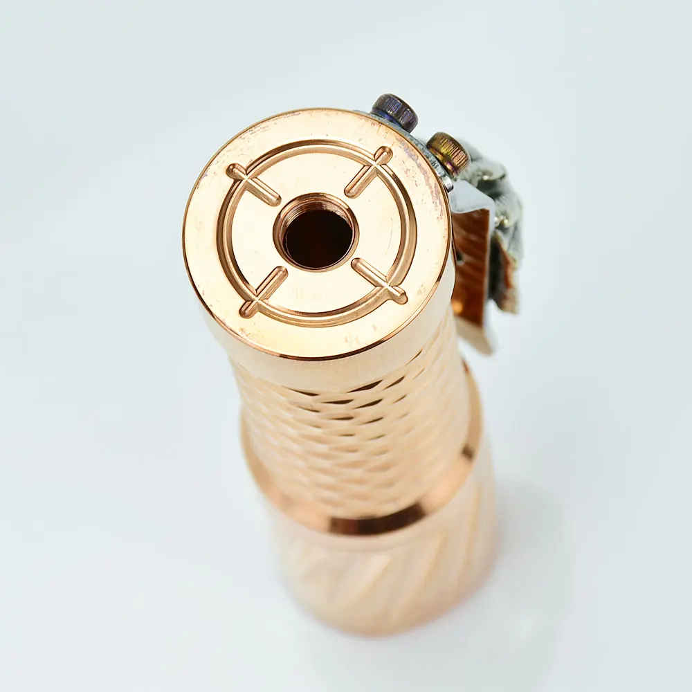 wolfcoolvape ww style vape mod mechanical mod 18650 battery red copper material vape mod fit reload s rda dead rabbit v3 rda