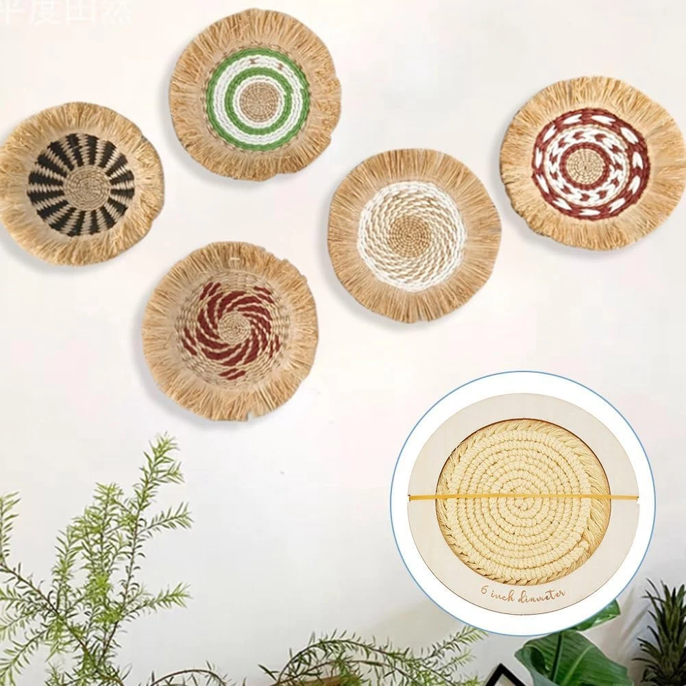 6Pcs Round Macrame Cutting Molds Wooden Macrame Cutting Tool Macrame Wall Hanging Tool Ring Cutting Template-Retail