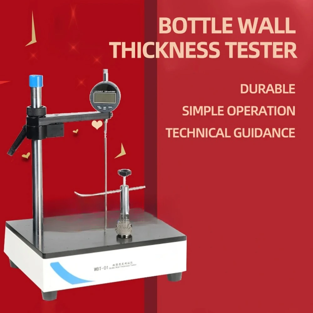 

Bottle Wall Thickness Gauge for Plastic Glass 0-12.7mm Bottle Wall Thickness Metter Wall Bottom Thickness Testing Machine