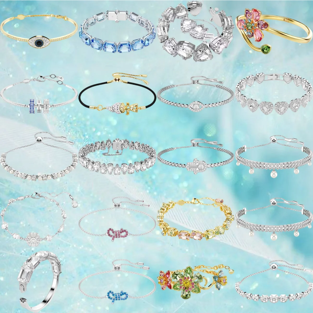 

Gorgeous Women's Bracelet Compilation: A Variety of Bow & Floral - themed Styles - Perfect for Fashion - forward Looks