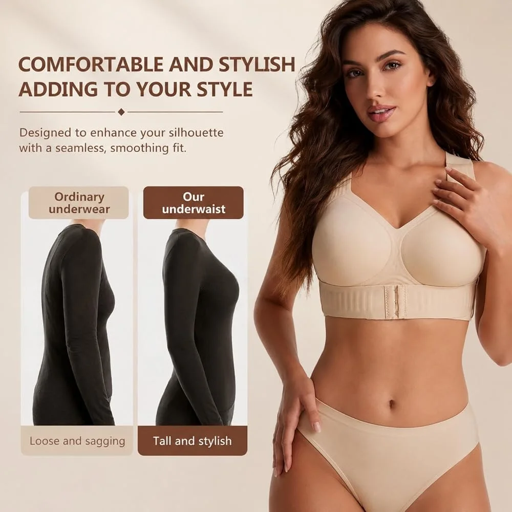 Posture Corrector Shaper Bra Wireless Jelly Bras Seamless Anti Sagging No Underwire Bras Support Lift Full Coverage Bralette