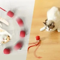 Cat Interactive Ball Toy, Automatic Rolling Ball with Tail, Rechargeable Smart Pet Interactive Toy, Intelligent Mouse for Cat 3