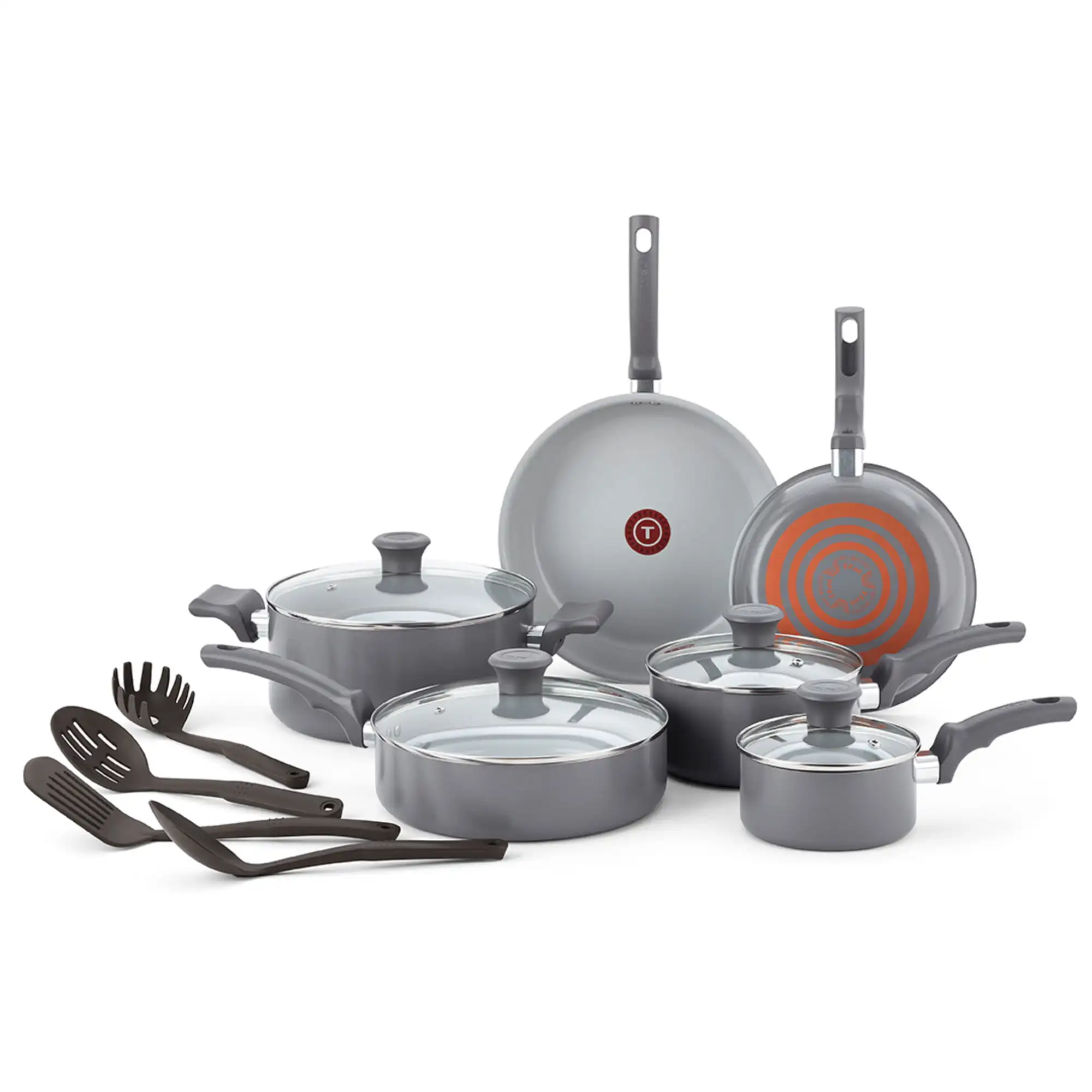 

Fresh Ceramic Nonstick Cookware Set, Recycled Aluminum, 14 piece, Dishwasher Safe Kitchen Pots and Pans Set