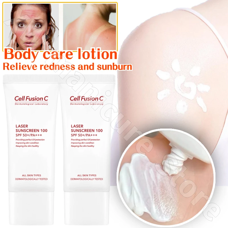 

Gentle and Refreshing Sun Protection Repairing Sensitive Skin Facial Isolation Laser Care and UV Protection FullBody Care Lotion