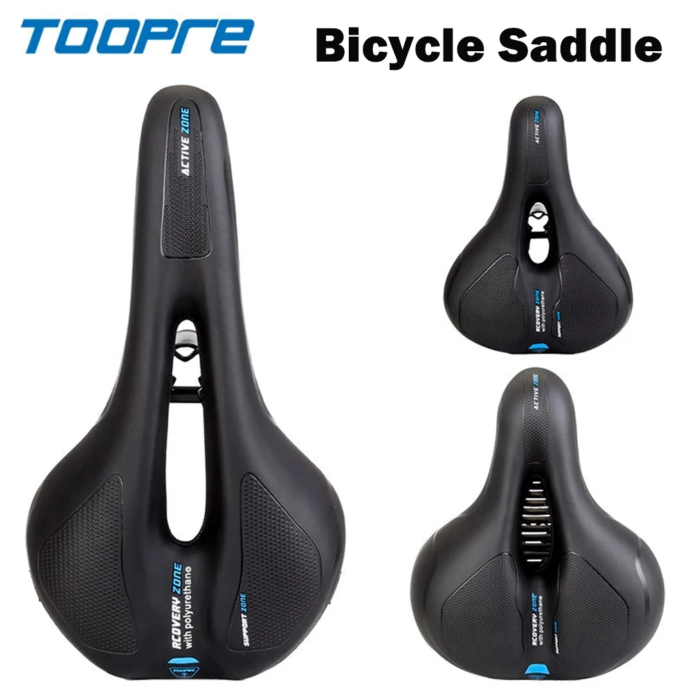 

Подушка для велосипедного сиденья TOOPRE, супер мягкая подушка, седло для горного велосипеда, удобное утолщенное сиденье, амортизирующее светоотражающее сиденье