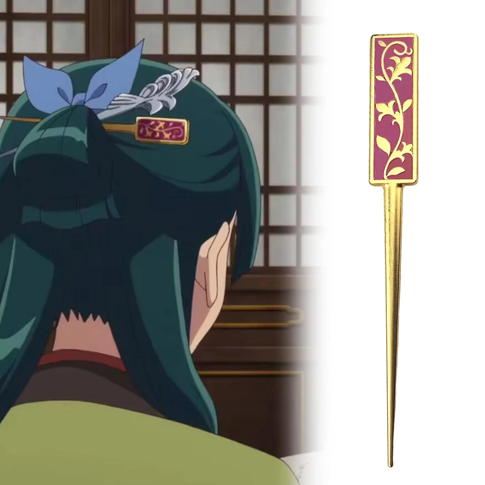 Horquillas de Anime The Apothecary Diaries Maomao, accesorios para el cabello para Cosplay, accesorios para la cabeza, regalos de juego de rol de Halloween para mujeres y niñas