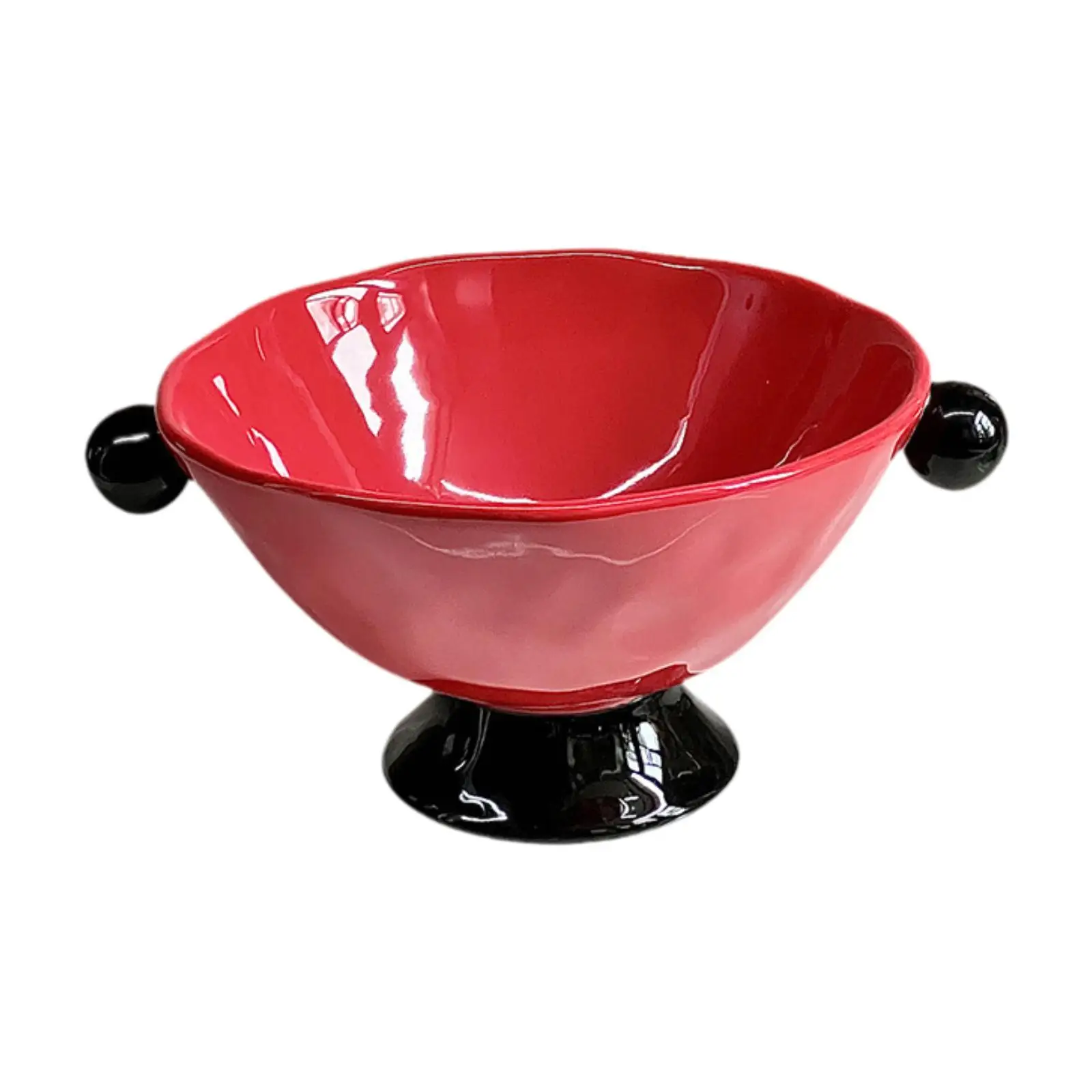 

Ваза для фруктов с двойной ручкой из бисера Корзина для фруктов для столовой