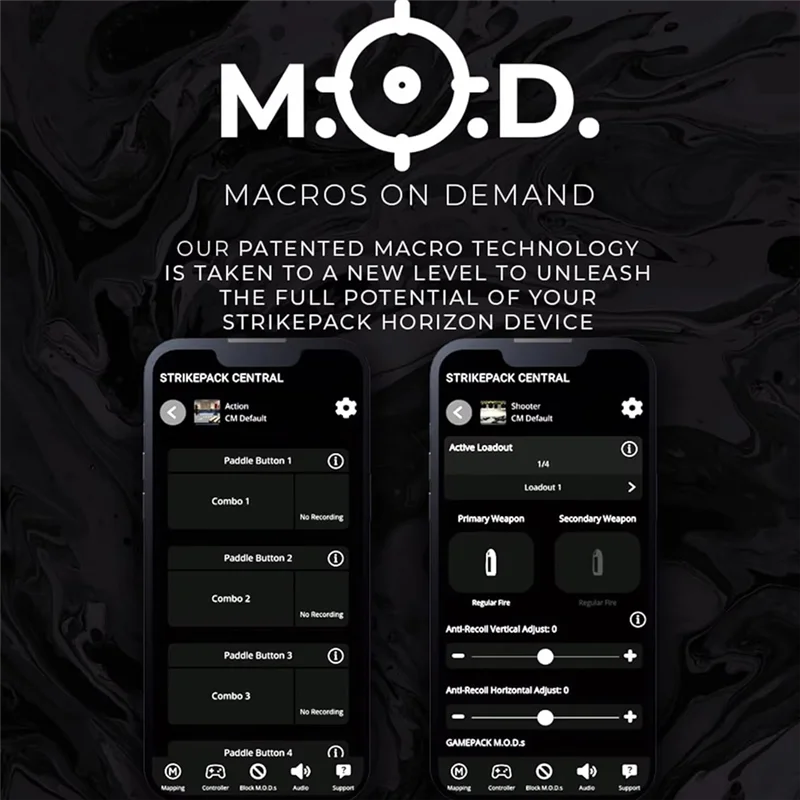 【GLAD】Strikepack Horizon M. O. D. Pack محول سلكي لسلسلة X S لوحدة تحكم واحدة IOS/Android المحسنة للألعاب