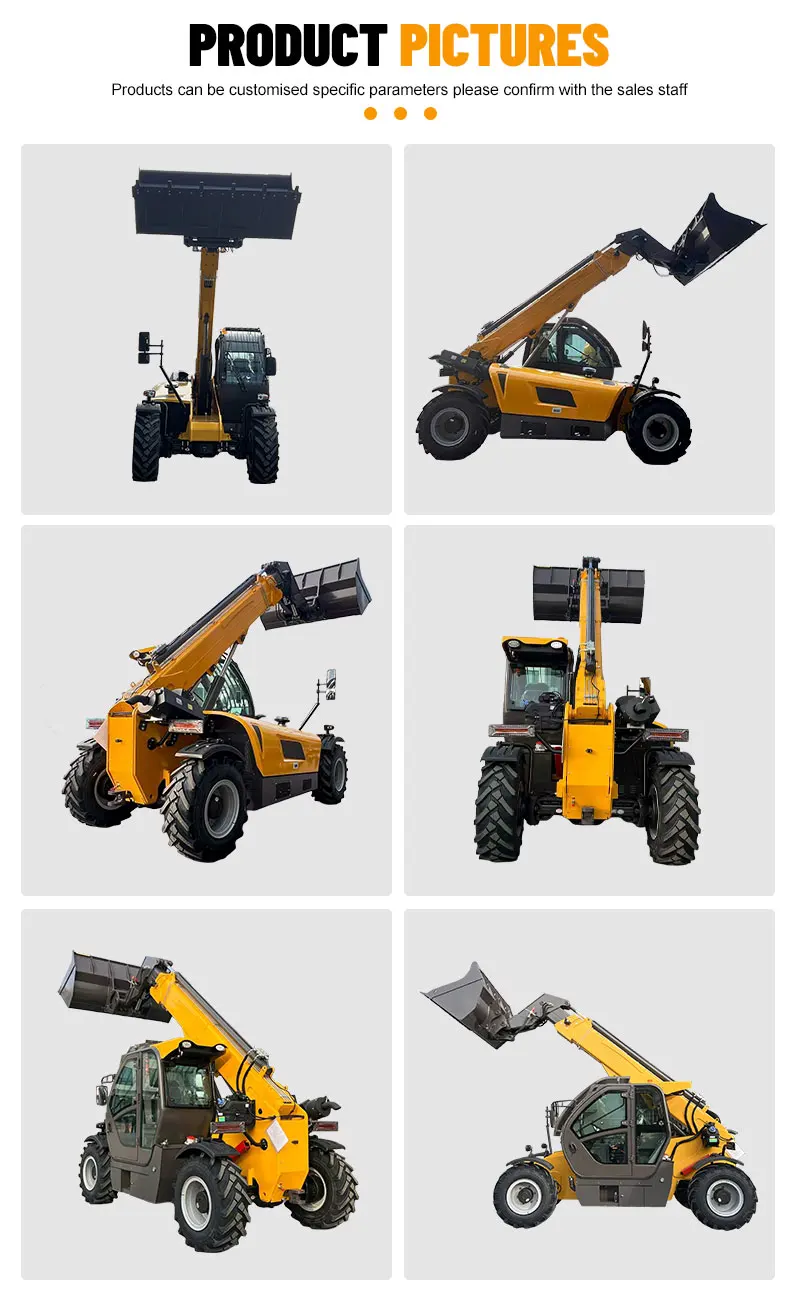 Lastabhängiger Kompakt-Teleskoplader mit Hydraulischem Antrieb, 3,5 Tonnen, für Bau, Landwirtschaft und Lagerhäuser – Detail 6