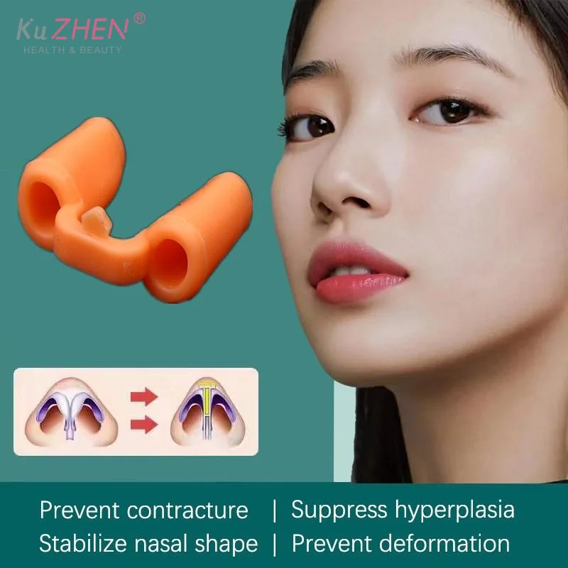 1pcs Rhinoplasty Nostril Support Postoperative Silicone Shaping Mold Crooked Nose Correction Fixator Nasal Wing Beauty Noseclip